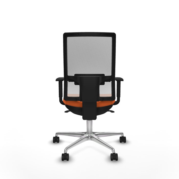 PIQUERAS Y CRESPO Silla de oficina Horna con mecanismo Sincro, Naranja y Blanco PIQUERAS Y CRESPO Silla de oficina Horna con mecanismo Sincro, Naranja y Blanco