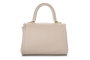 Vince Camuto Bolso de Mano Crema Cuero de Polivinilo Elegante y Sofisticado 22x12.5x16.5cm