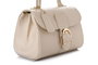 Vince Camuto Bolso de Mano Crema Cuero de Polivinilo Elegante y Sofisticado 22x12.5x16.5cm