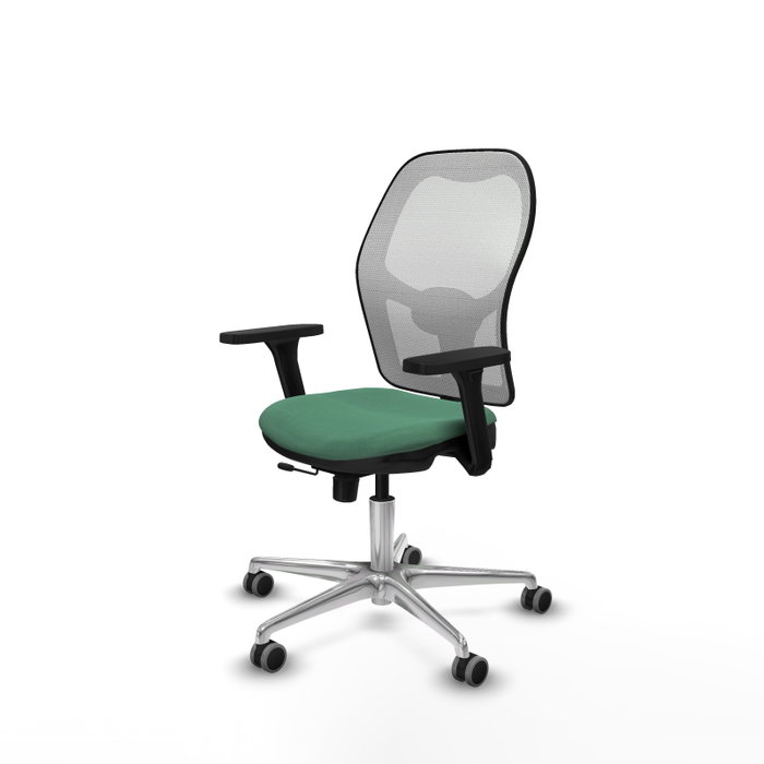 PIQUERAS Y CRESPO Silla de oficina Jorquera Verde esmeralda con mecanismo Sincro/Traslack