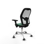 PIQUERAS Y CRESPO Silla de oficina Jorquera Verde esmeralda con mecanismo Sincro/Traslack