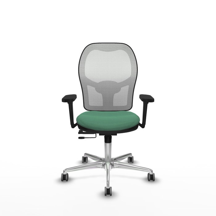 PIQUERAS Y CRESPO Silla de oficina Jorquera Verde esmeralda con mecanismo Sincro/Traslack