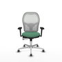 PIQUERAS Y CRESPO Silla de oficina Jorquera Verde esmeralda con mecanismo Sincro/Traslack