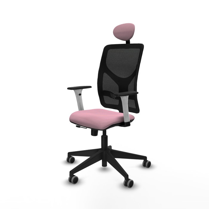 PIQUERAS Y CRESPO Silla de oficina Motilla con mecanismo Sincro/Traslack Rosa y Negro PIQUERAS Y CRESPO Silla de oficina Motilla con mecanismo Sincro/Traslack Rosa y Negro