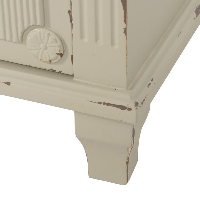 Mesita Crema Madera 48 X 36 X 61 cm