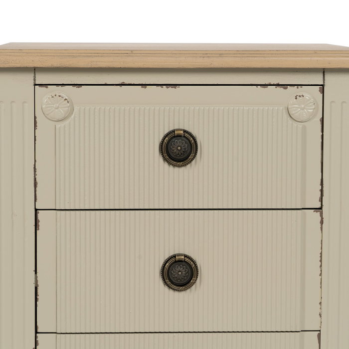 Mesita Crema Madera 48 X 36 X 61 cm