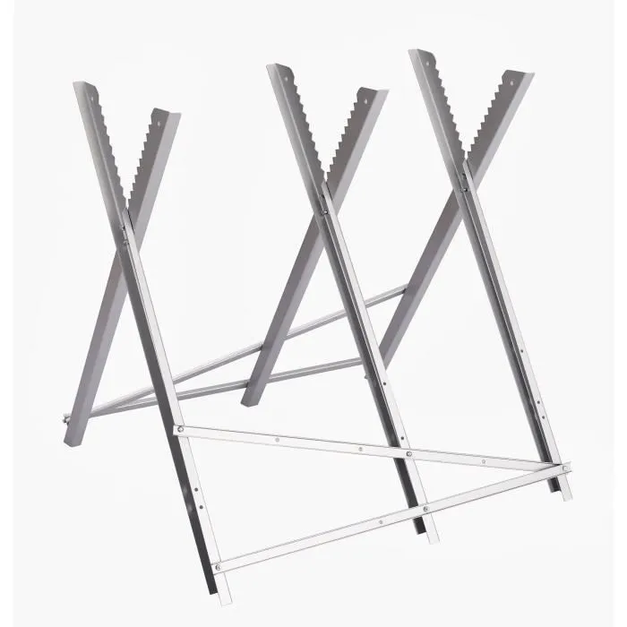 Elem Technic Caballete para Troncos Ancho 80cm Alto 80-90cm 3 Posiciones Angulares Peso Máximo 150kg Elem Technic Caballete para Troncos Ancho 80cm Alto 80-90cm 3 Posiciones Angulares Peso Máximo 150kg