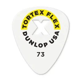 Dunlop Púas Tortex Flex X 0,73mm Pack 12 Unidades con Agarre