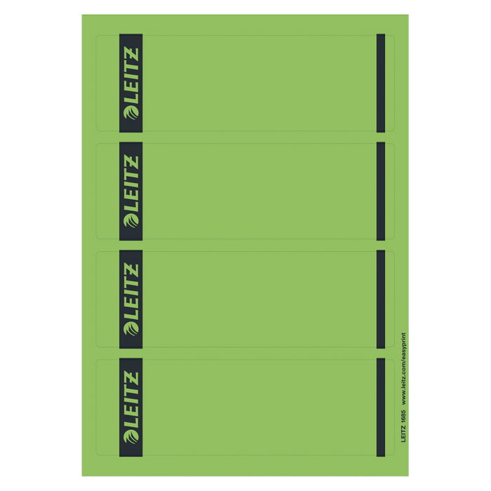 LEITZ Etiquetas para archivadores de 8 cm de ancho, 61,5 x 192,0 mm LEITZ Etiquetas para archivadores de 8 cm de ancho, 61,5 x 192,0 mm