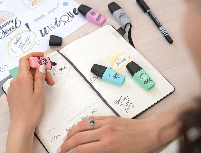 Stabilo Rotulador Boss Mini Pastel Love Estuche 6 Unidades Colores Surtidos Punta Biselada Trazo 2-5mm