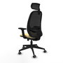 PIQUERAS Y CRESPO Silla de oficina Cilanco Crema y Negro