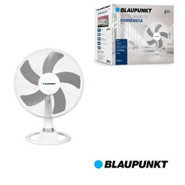 BLAUPUNKT Ventilador de Sobremesa 30 cm, Ventilador de Mesa con 3 Velocidades, Silencioso, Negro - Modelo de 30 cm