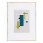 Cuadro Abstracto 2/M Madera Impreso 60 X 3 X 80 cm (Set de 2)