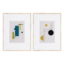 Cuadro Abstracto 2/M Madera Impreso 60 X 3 X 80 cm (Set de 2)