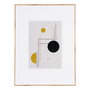 Cuadro Abstracto 2/M Madera Impreso 60 X 3 X 80 cm (Set de 2)