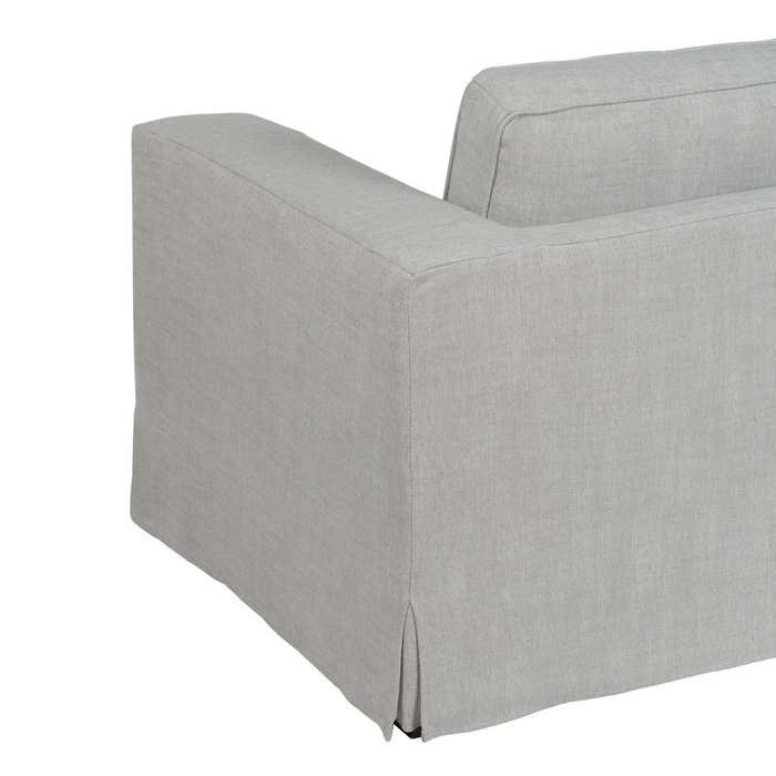 Sofá 3 Plazas Gris Tejido Siena 222 X 95 X 80 cm