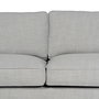 Sofá 3 Plazas Gris Tejido Siena 222 X 95 X 80 cm