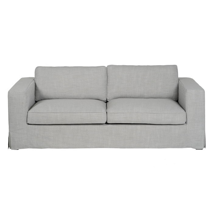 Sofá 3 Plazas Gris Tejido Siena 222 X 95 X 80 cm