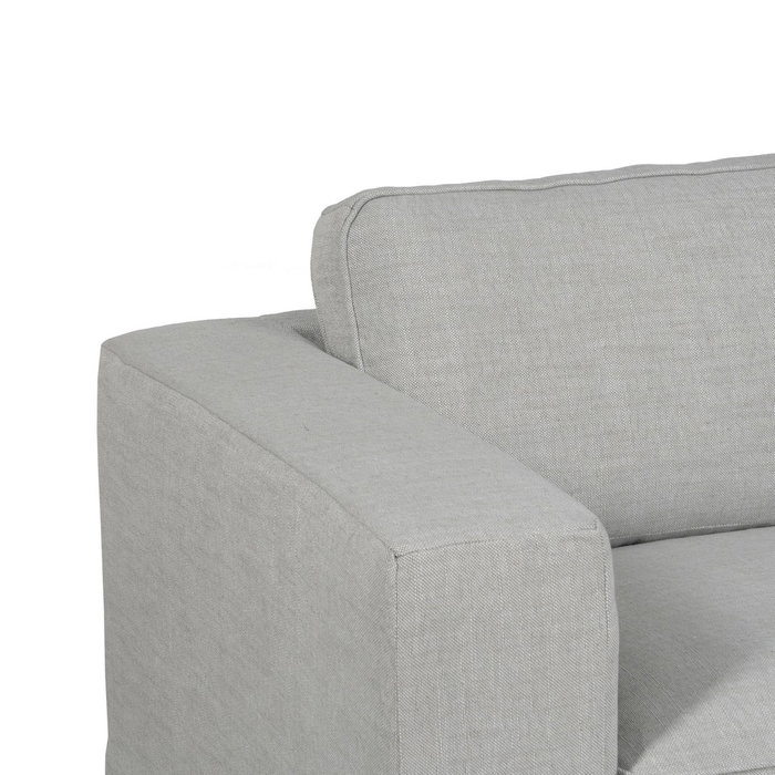 Sofá 3 Plazas Gris Tejido Siena 222 X 95 X 80 cm