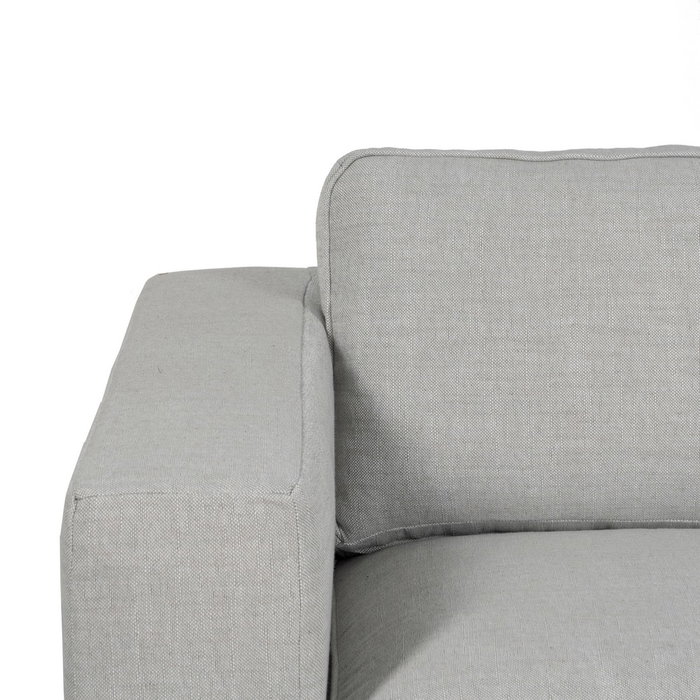 Sofá 3 Plazas Gris Tejido Siena 222 X 95 X 80 cm