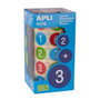 Apli Rollo de Gomets Redondos con Números y Signos de 20 mm Multicolor
