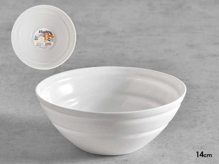 Vivalto Bol Ondas Opal Blanco 14 cm Apto Microondas y Lavavajillas (Set de 24) Vivalto Bol Ondas Opal Blanco 14 cm Apto Microondas y Lavavajillas (Set de 24)
