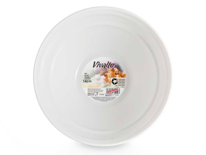 Vivalto Bol Ondas Opal Blanco 14 cm Apto Microondas y Lavavajillas (Set de 24) Vivalto Bol Ondas Opal Blanco 14 cm Apto Microondas y Lavavajillas (Set de 24)