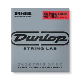 Dunlop Juego Bajo Stainless Steel Super Bright Medium 45-105