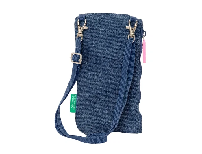 Safta Monedero Portamóvil Benetton Denim 10x19cm