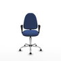 PIQUERAS Y CRESPO Silla de oficina Aýna Azul marino con Base cromada