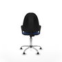 PIQUERAS Y CRESPO Silla de oficina Aýna Azul marino con Base cromada