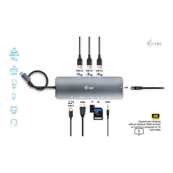I-tec Nano Docking Station USB-C 100W