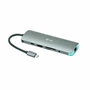 I-tec Nano Docking Station Metal USB-C 4K HDMI LAN 100W Plata, Turquesa