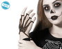 Mano Esqueleto Metálico En Tono Plateado Para Muñeca Accesorio Temática Halloween