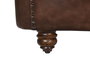 DKD Home Decor Leather top 23 Sofá Vintage Chester 3 Plazas Piel Marrón Oscuro 190 x 77 x 80 cm