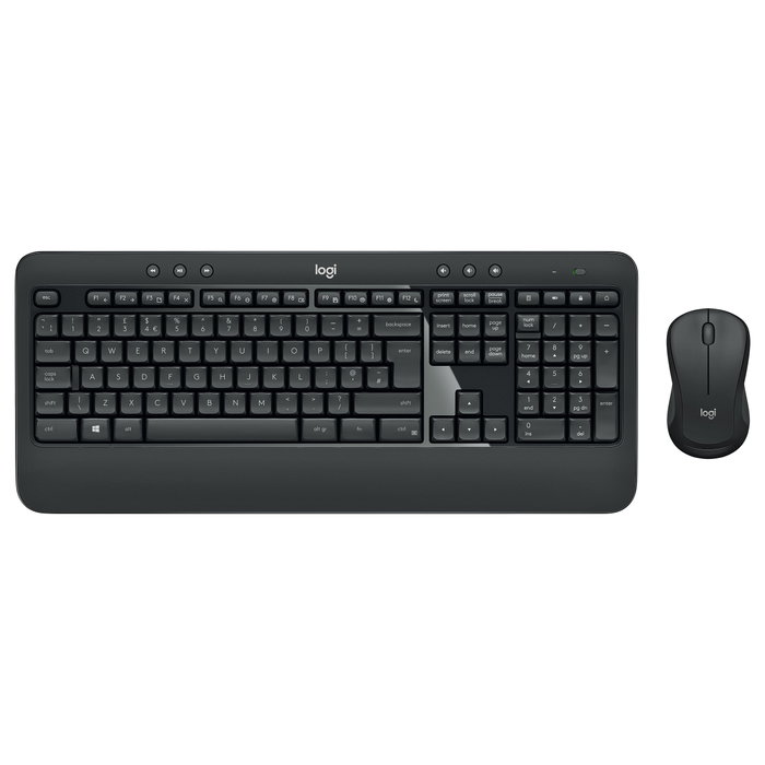 Logitech MK540 Advanced Teclado QWERTY Italiano y Ratón Inalámbrico, Negro y Blanco