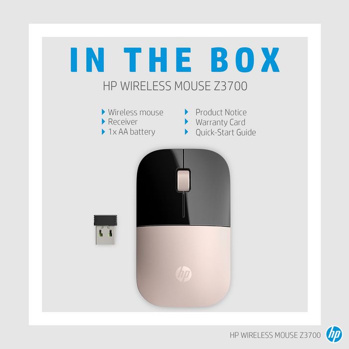 HP Ratón Inalámbrico Azul Z3700