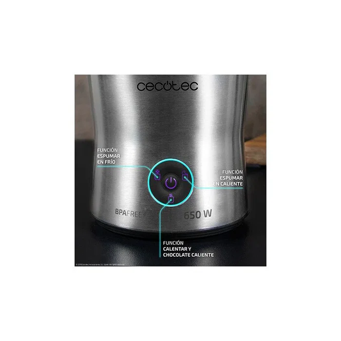 Cecotec Power Moca Spume 5000 Espumador de leche Plata Cecotec Power Moca Spume 5000 Espumador de leche Plata