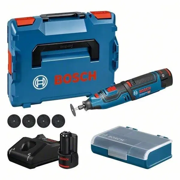 Bosch Professional Herramienta Rotativa Multifunción 12V-35 L-BOXX, Para Corte, Lijado, Fresado y Pulido