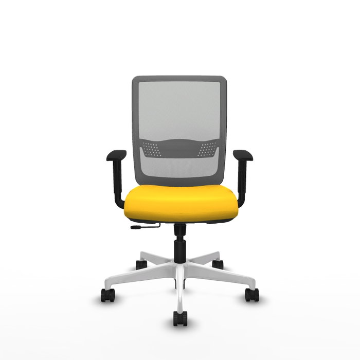 PIQUERAS Y CRESPO Silla de oficina Haches Amarillo y Gris PIQUERAS Y CRESPO Silla de oficina Haches Amarillo y Gris