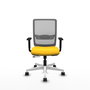 PIQUERAS Y CRESPO Silla de oficina Haches Amarillo y Gris