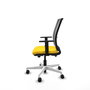 PIQUERAS Y CRESPO Silla de oficina Haches Amarillo y Gris