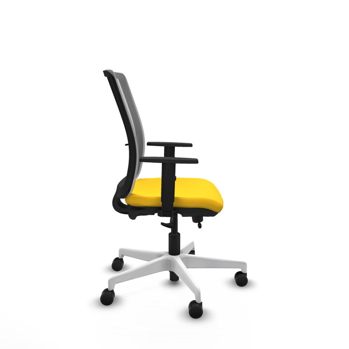 PIQUERAS Y CRESPO Silla de oficina Haches Amarillo y Gris PIQUERAS Y CRESPO Silla de oficina Haches Amarillo y Gris