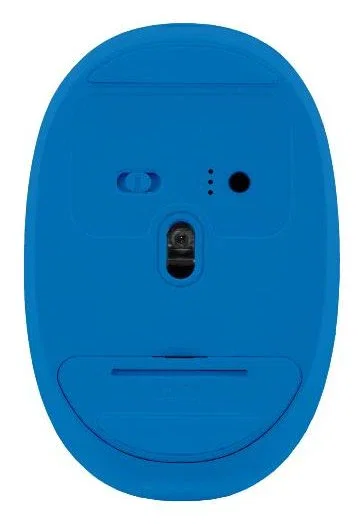 Nilox NXMDWS103 Ratón Inalámbrico Oficina Dual-Wireless RF + Bluetooth Ambidiestro Óptico 1600 DPI Recargable USB-C 500 mAh Azul y Blanco