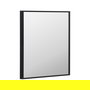 Espejo Negro Aluminio Decoración 50 X 60 cm