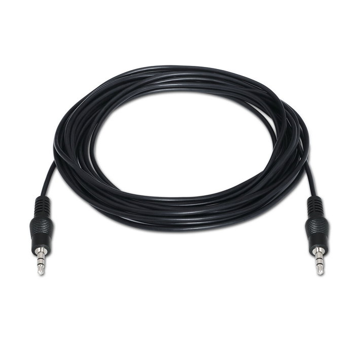 Aisens Cable de Audio Estéreo Jack 3.5mm Macho a Jack 3.5mm Macho 10m Negro