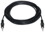 Aisens Cable de Audio Estéreo Jack 3.5mm Macho a Jack 3.5mm Macho 10m Negro