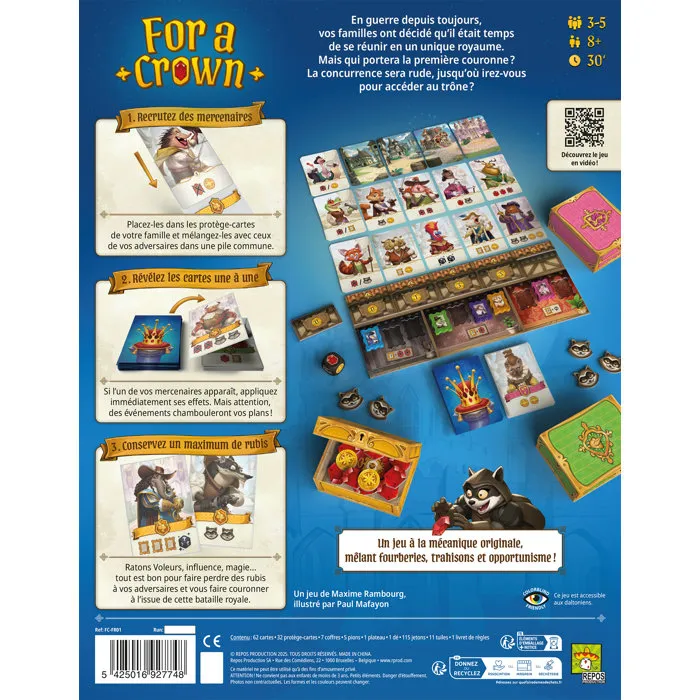 Asmodee Fairy Ring Juego de Mesa Estrategia 2 a 4 Jugadores +10 Años 30 Minutos Idioma Francés