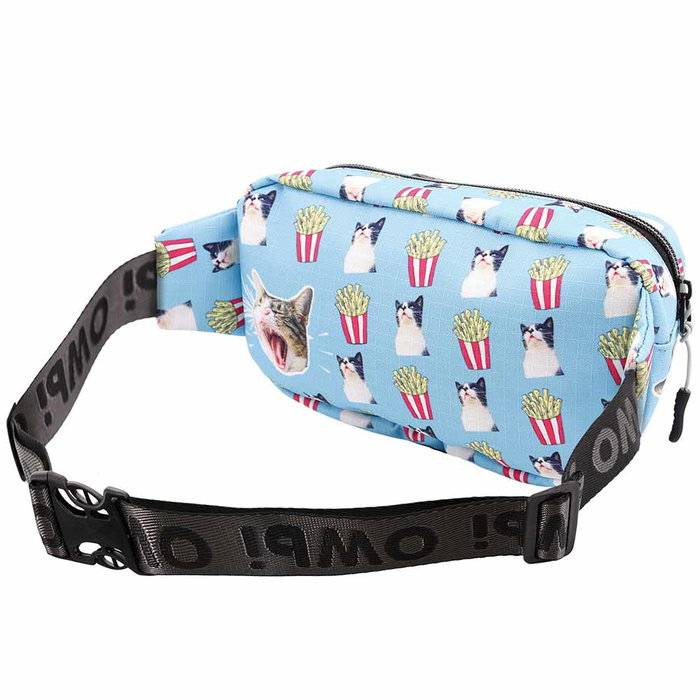 Riñonera Glaze Angry Cat Oh My Pop! Turquesa