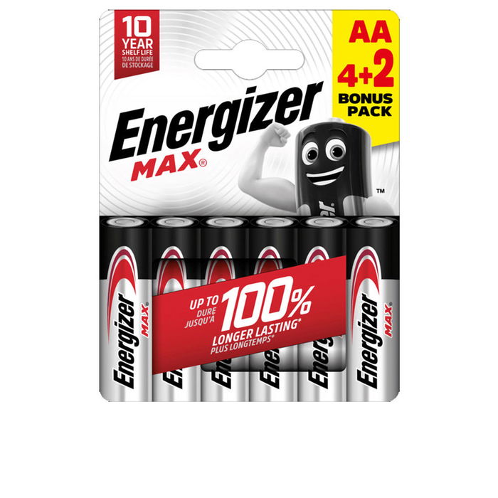 Energizer LR06 AA Pilas Max Power Pack x 6 uds Energizer LR06 AA Pilas Max Power Pack x 6 uds